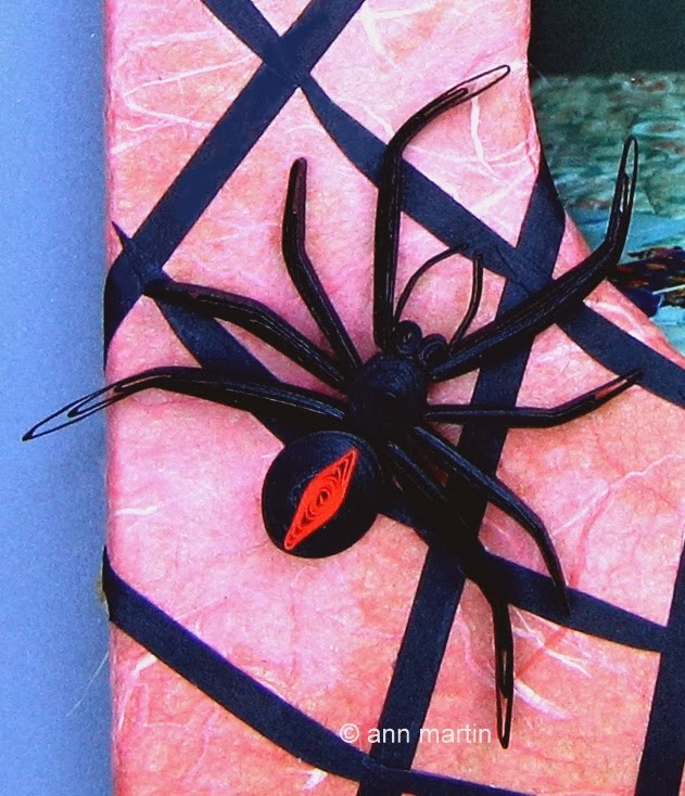 Quilled Spider on Picture Frame