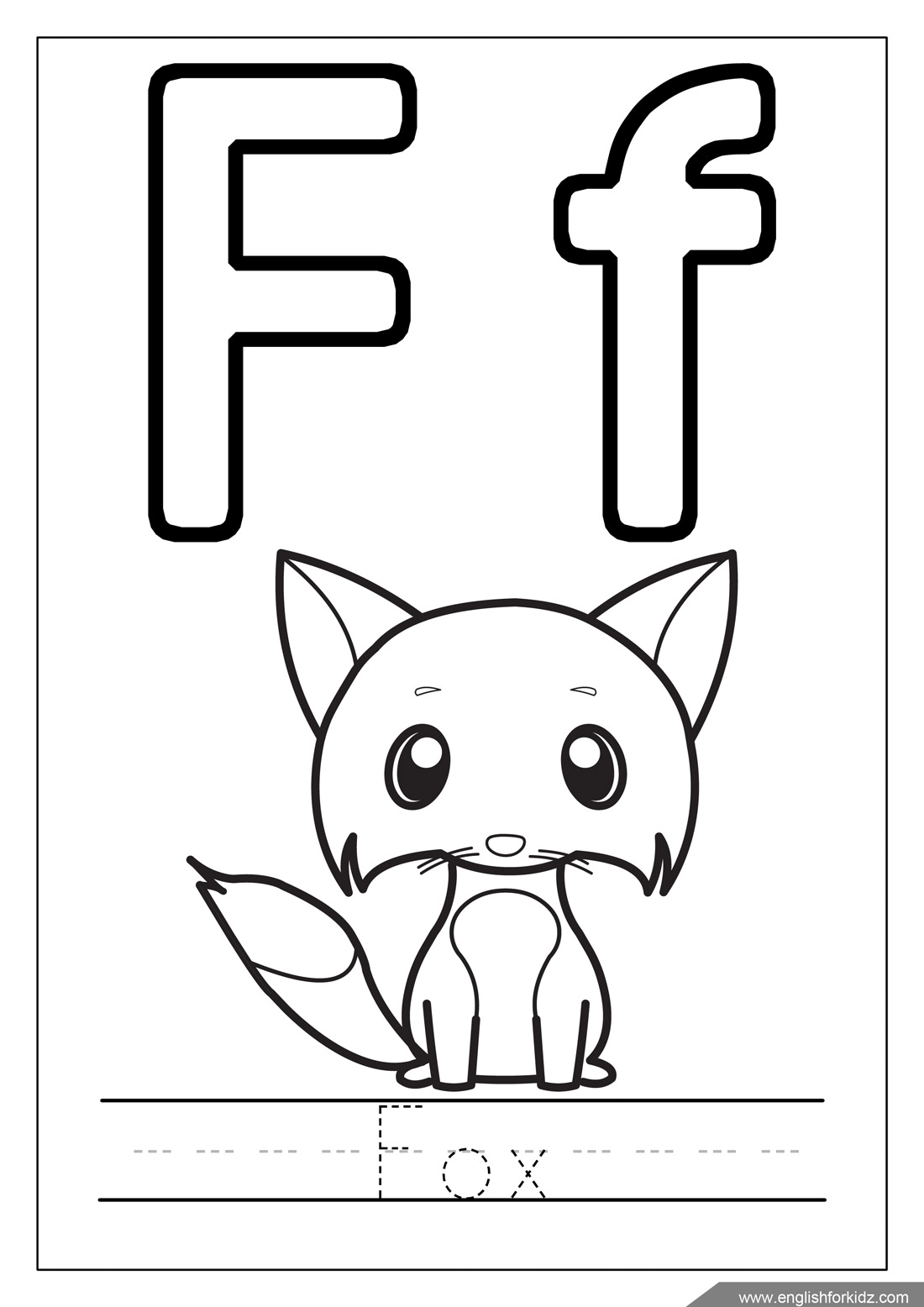 Printable Alphabet Coloring Pages Letters A J 