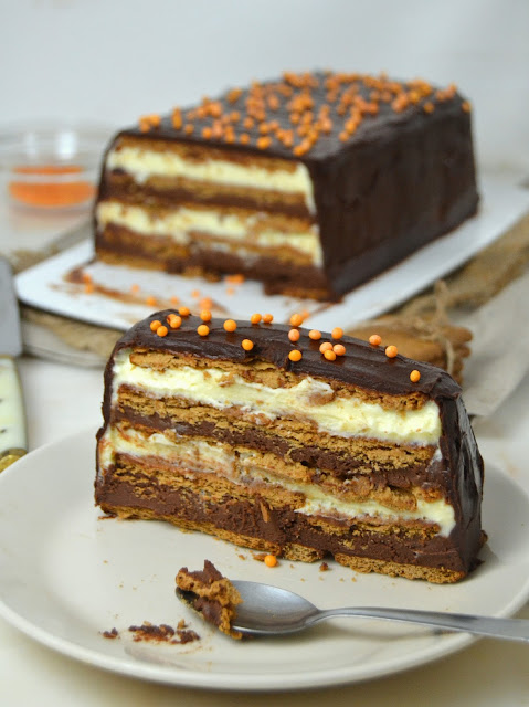 Tarta de dos chocolates con galletas ¡Sin horno!