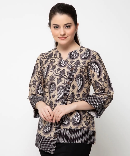 Model Baju Batik Atasan Untuk Wanita Terbaru 