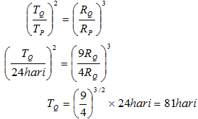 Soal Dan Penyelesaian Perihal Aturan Kepler