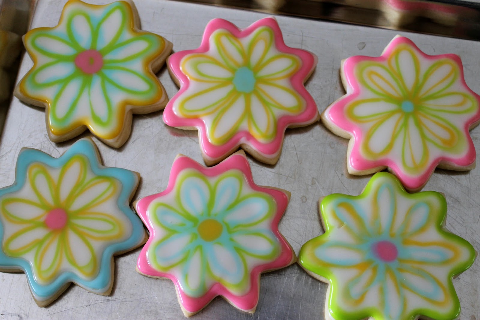 The Simple Cake: Spring Flower Decorated Cookies