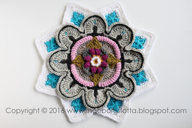Mandala madness CAL 2016 part 2 crochet