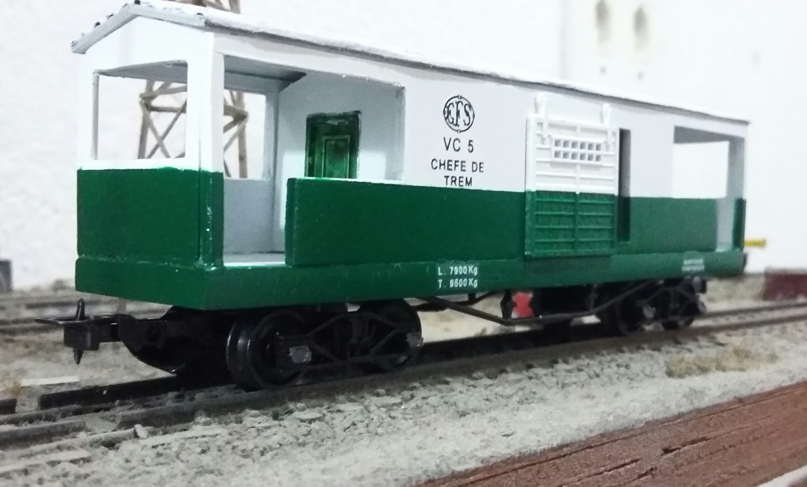 MODELS FERROVIAS BRASIL Vagão manutenção EFS carro chefe de trem escala Ho MODELS FERROVIAS BRASIL Vagão manutenção EFS carro chefe de trem escala Ho
