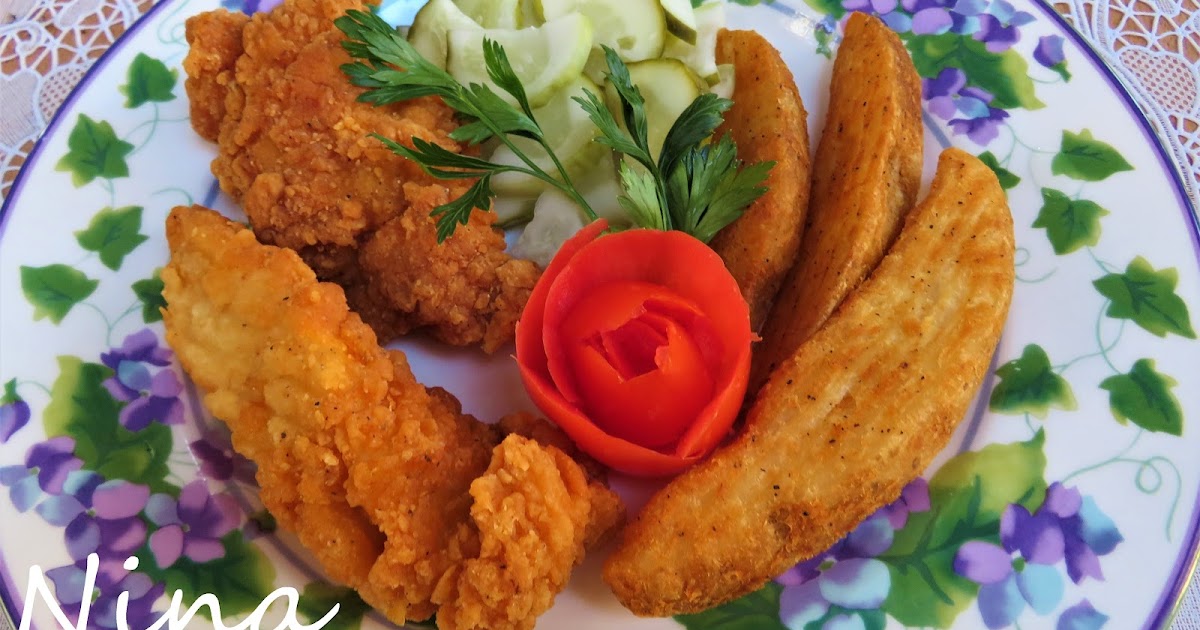 NINA'S RECIPES..... CHICKEN TENDERS AND POTATO WEDGES