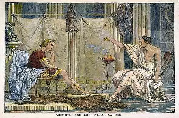 Alexander-and-Aristotle-الاسكندر-الاكبر-و-ارسطو