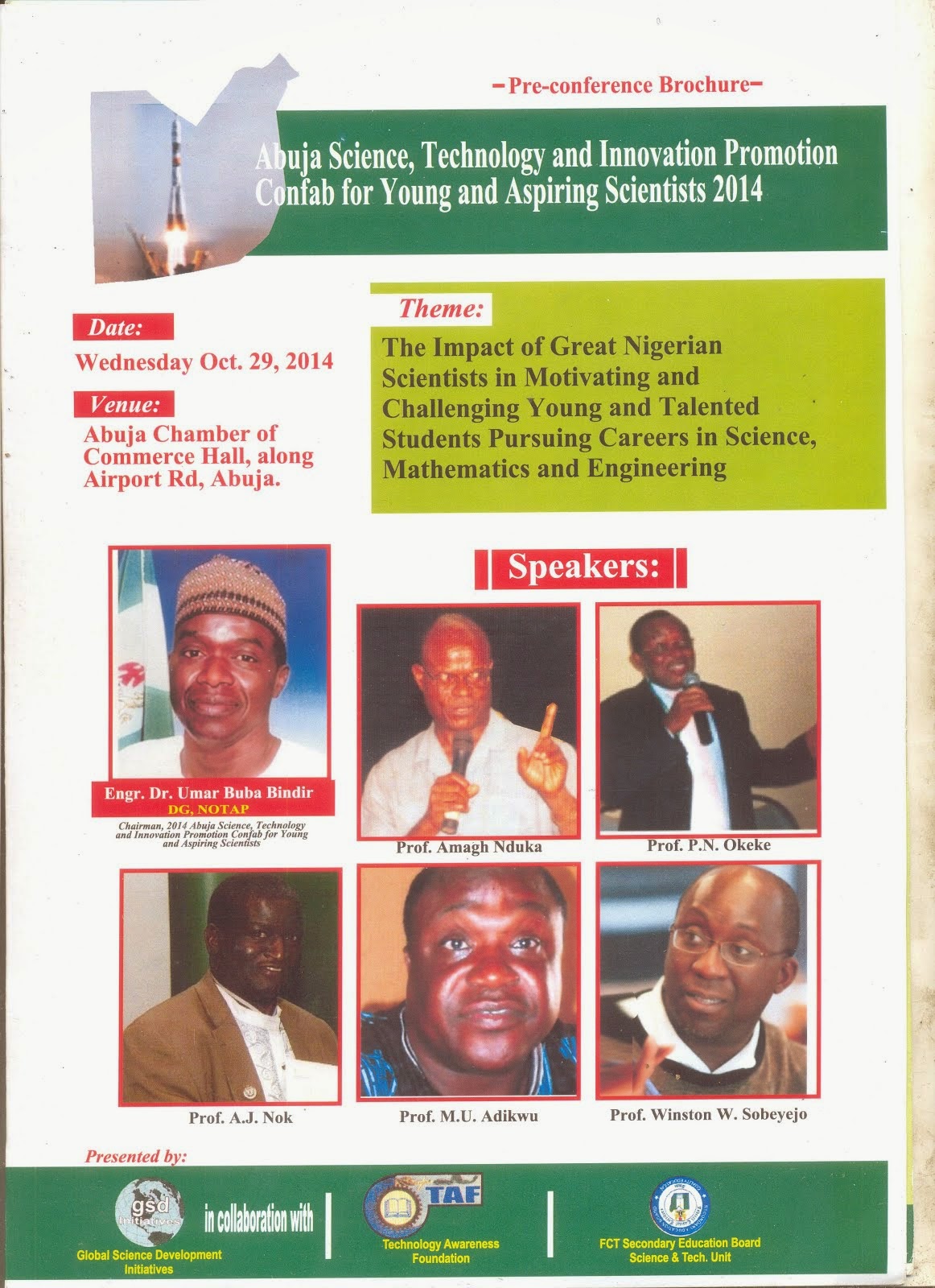 Abuja Science brochure