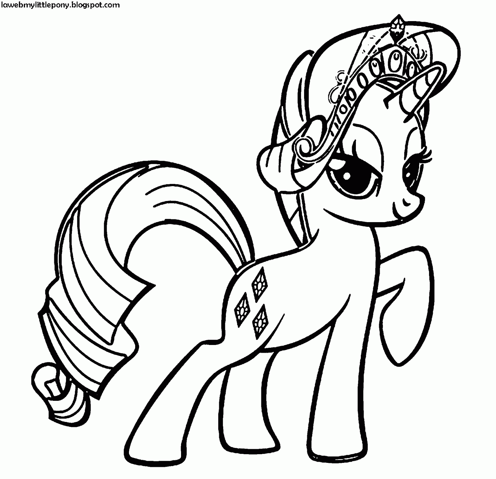 My Little Pony Dibujos Para Colorear De Rarity De My Little Pony