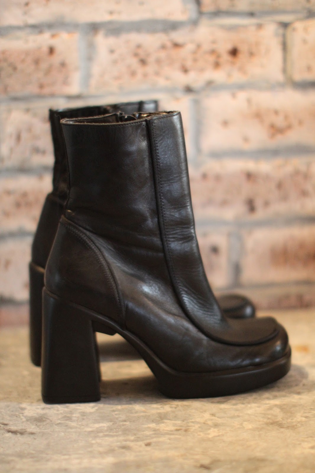 vintage platform boots