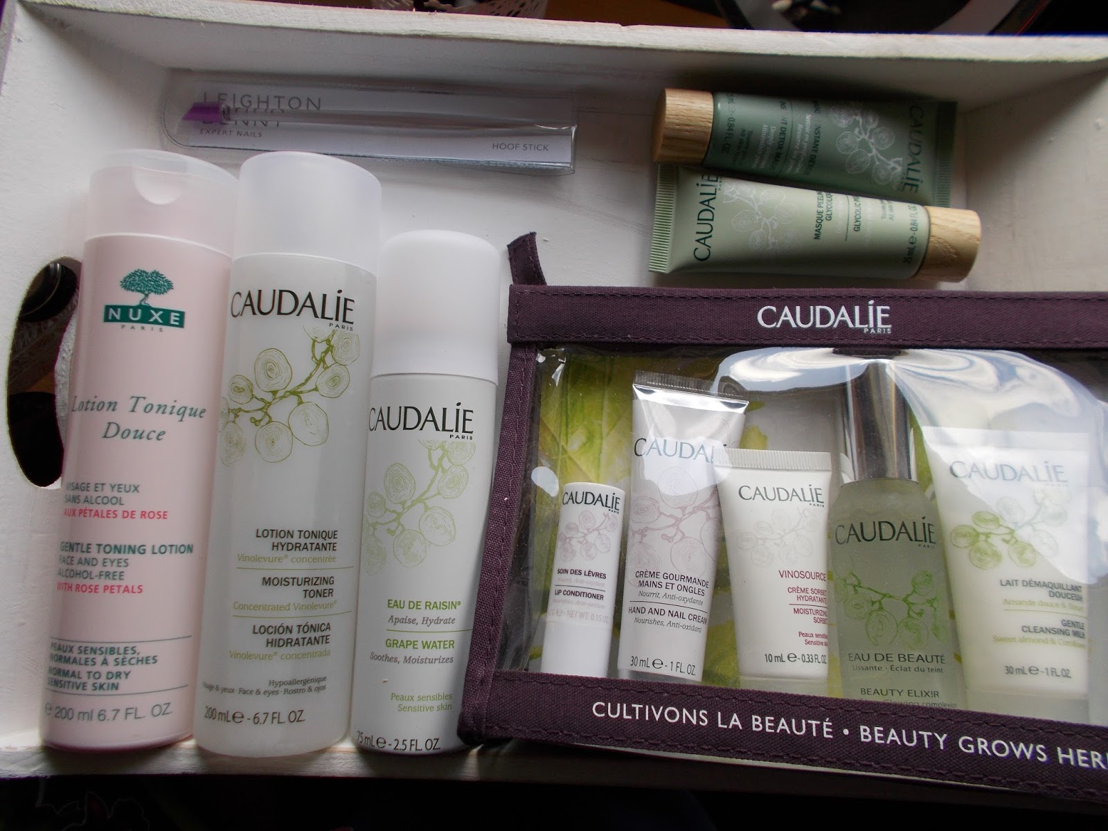 look fantastic nuxe caudalie skincare haul