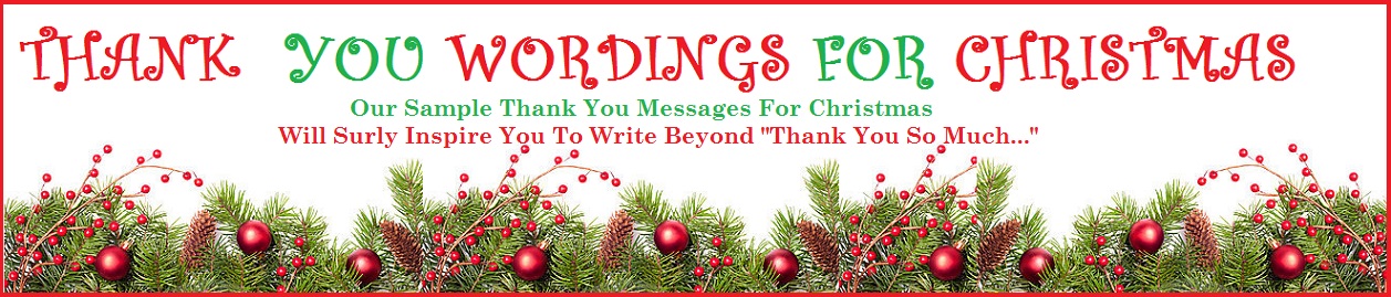 Christmas Thank You Messages