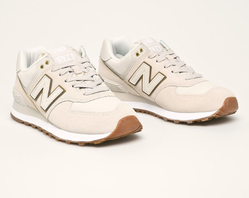 New Balance - Pantofi sport femei piele naturala originali bej ieftini