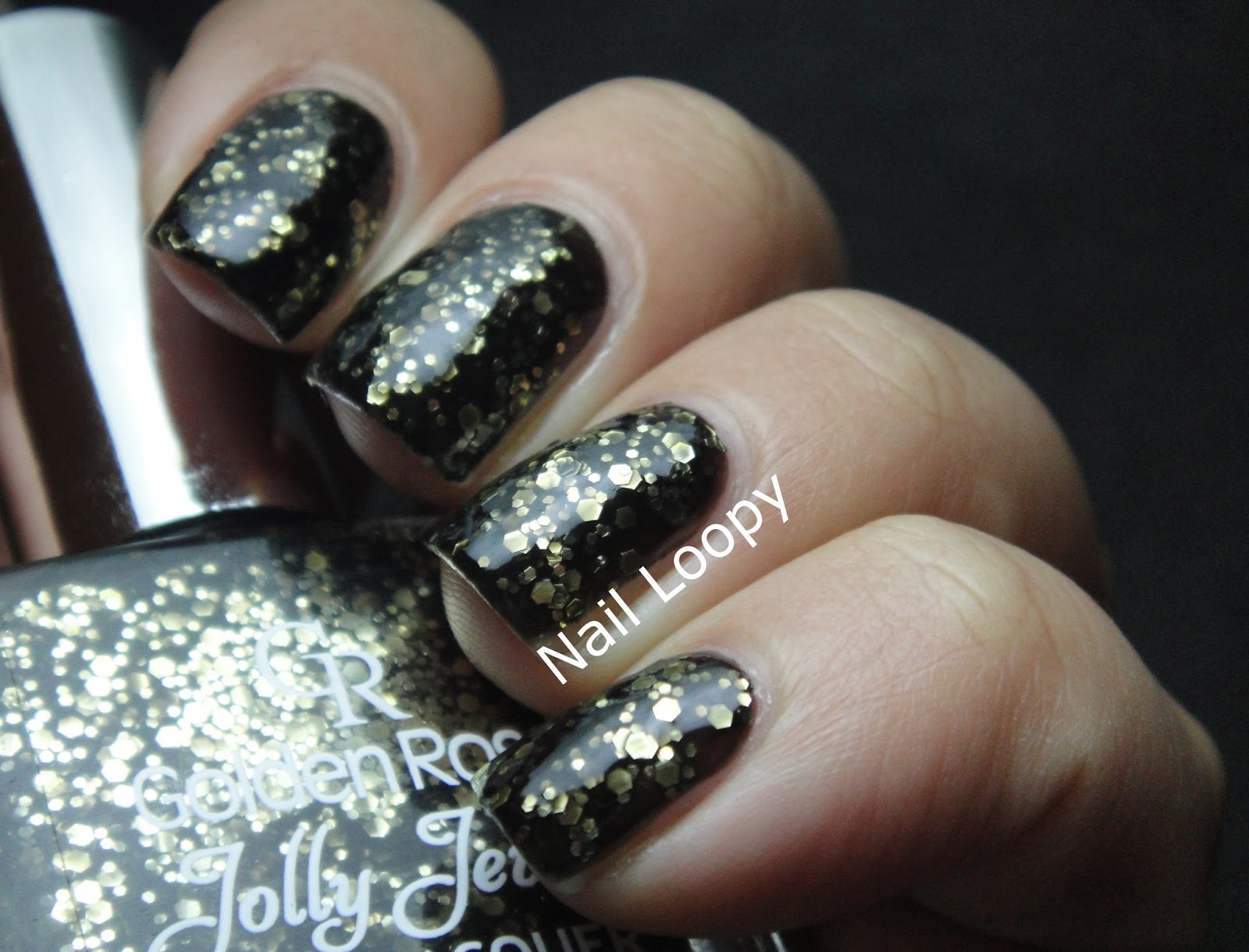 nail loopy: GOLDEN ROSE JOLLY JEWELS 117