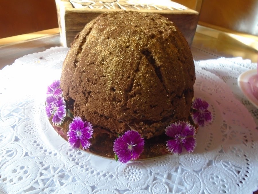 Neapolitan Brownie Bombe