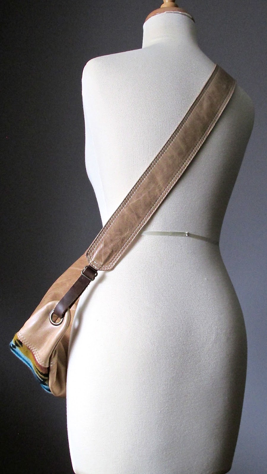 Laboratory of Fashion: Slouchy Crossbody Leather Bag, Leather and Wool ...