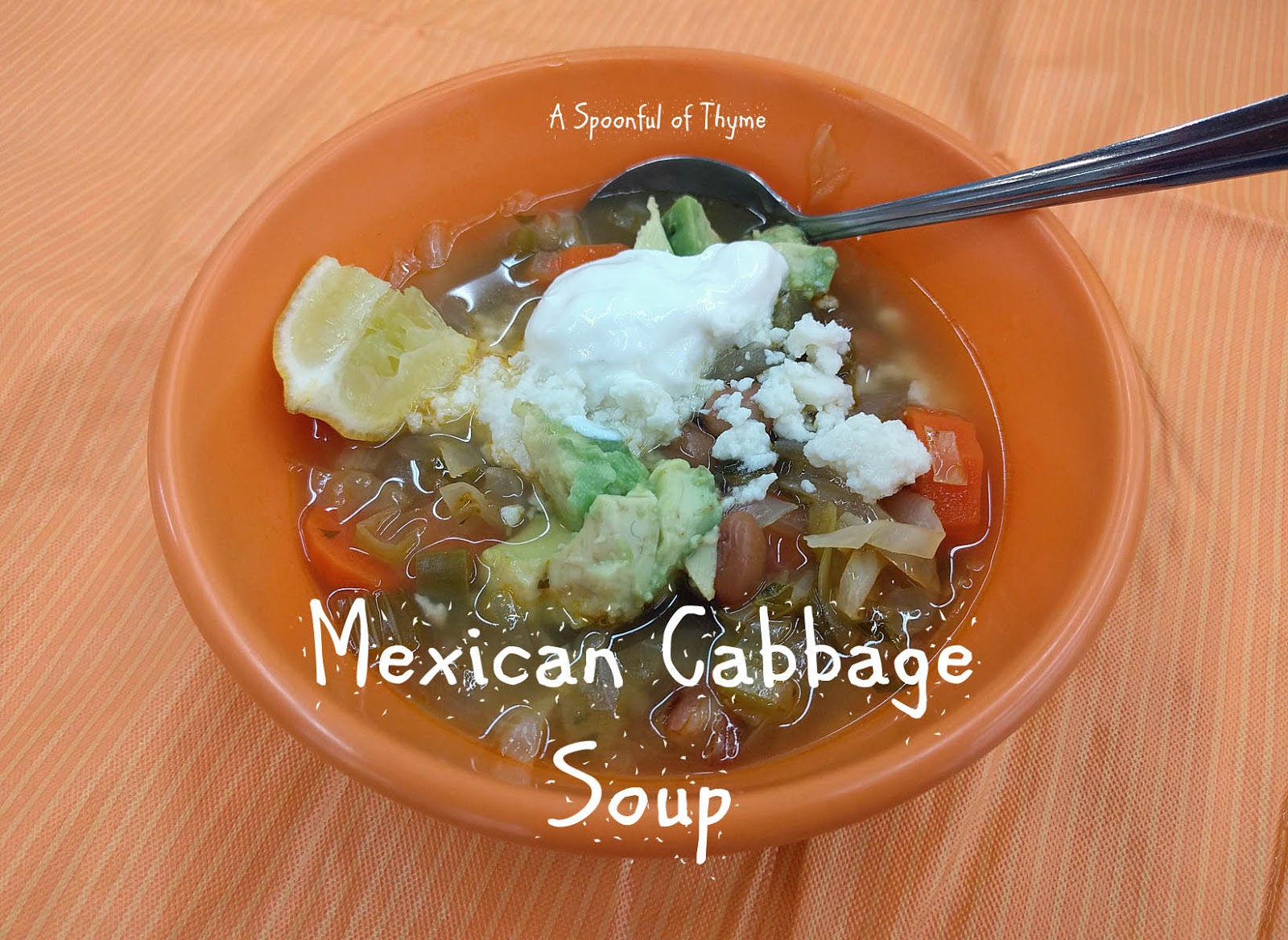 Mexican Cabbage Soup, Olé! A Healthy Choice soupswappers