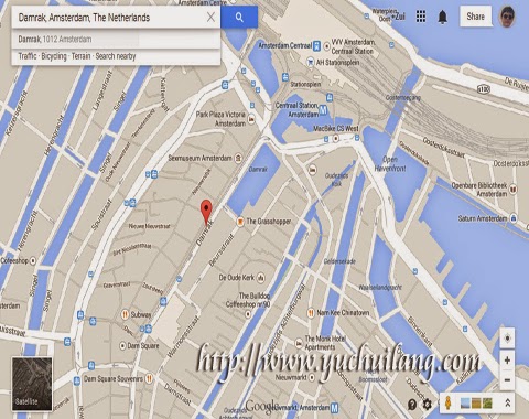 Peta Damrak Amsterdam