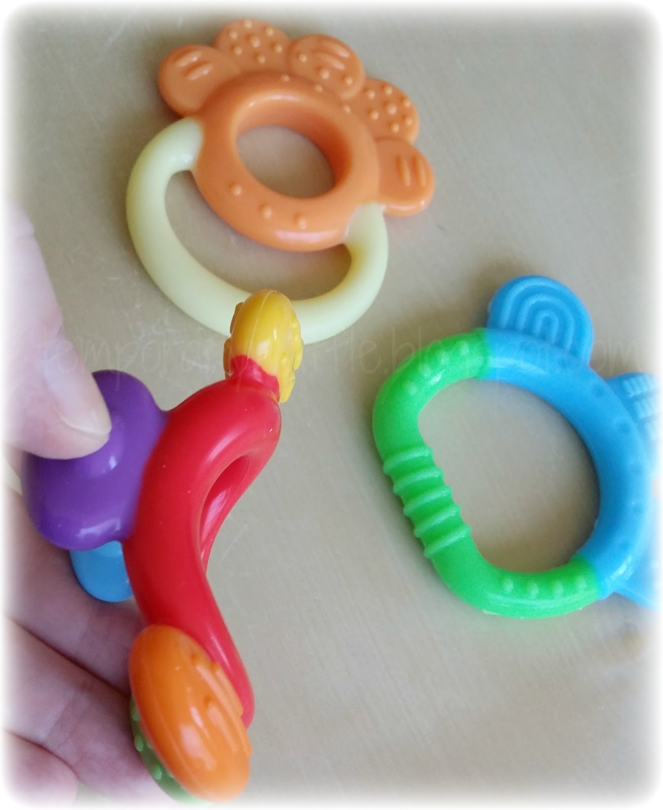 Temporary Waffle Colorful and Fun Baby Teething Reliever Toys