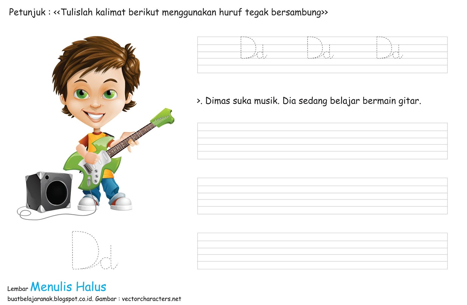Worksheet Menulis Halus Edisi Spesial Bagian 2 Buat