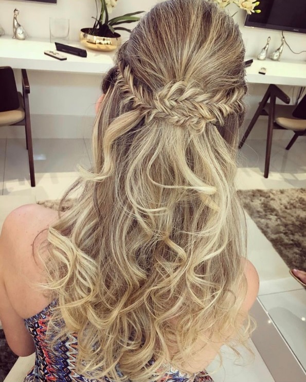 penteado de festa semi preso penteado de festa semi preso