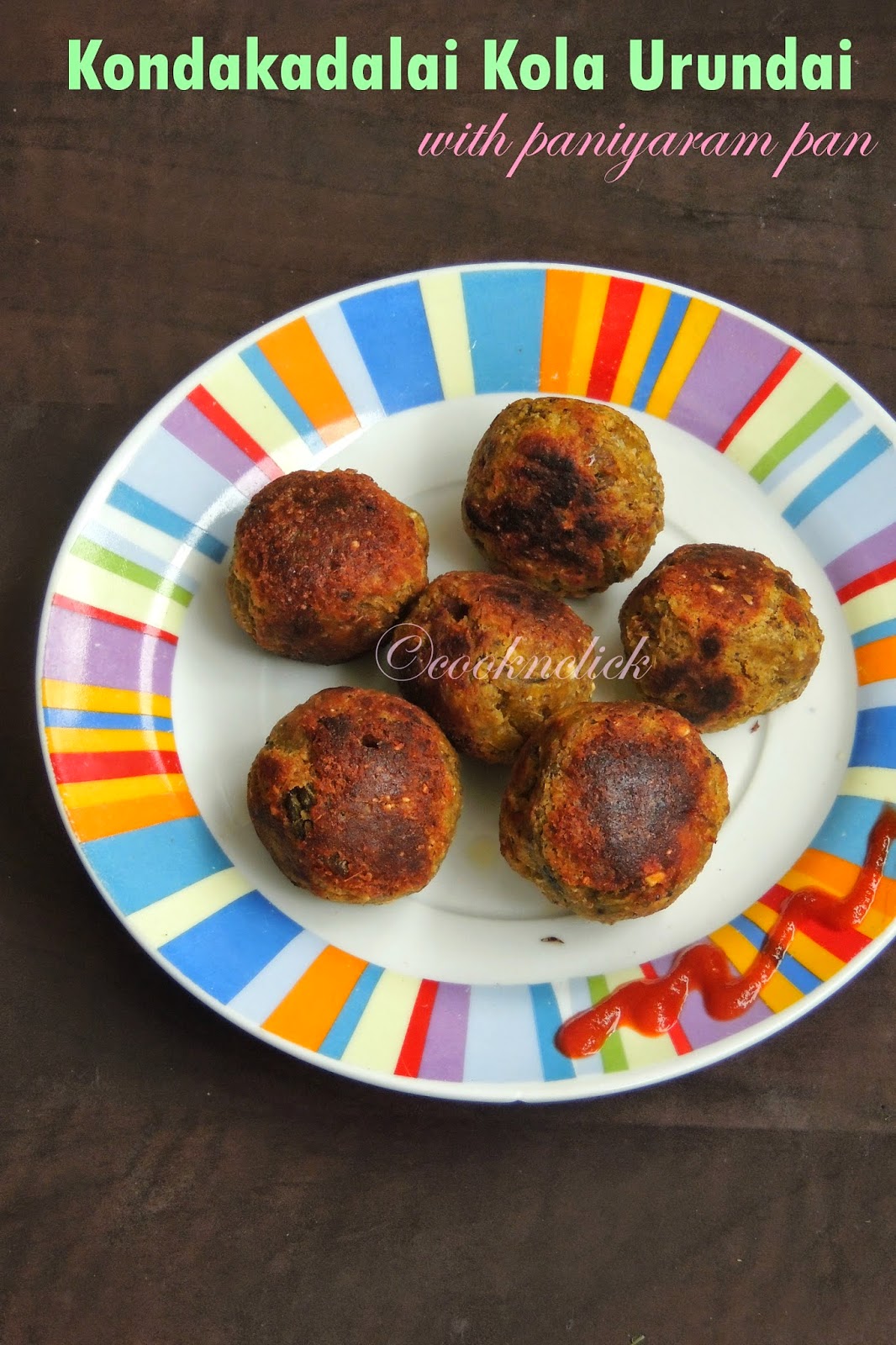 Sprouted chickpeas balls, no deep fry chickpeas balls