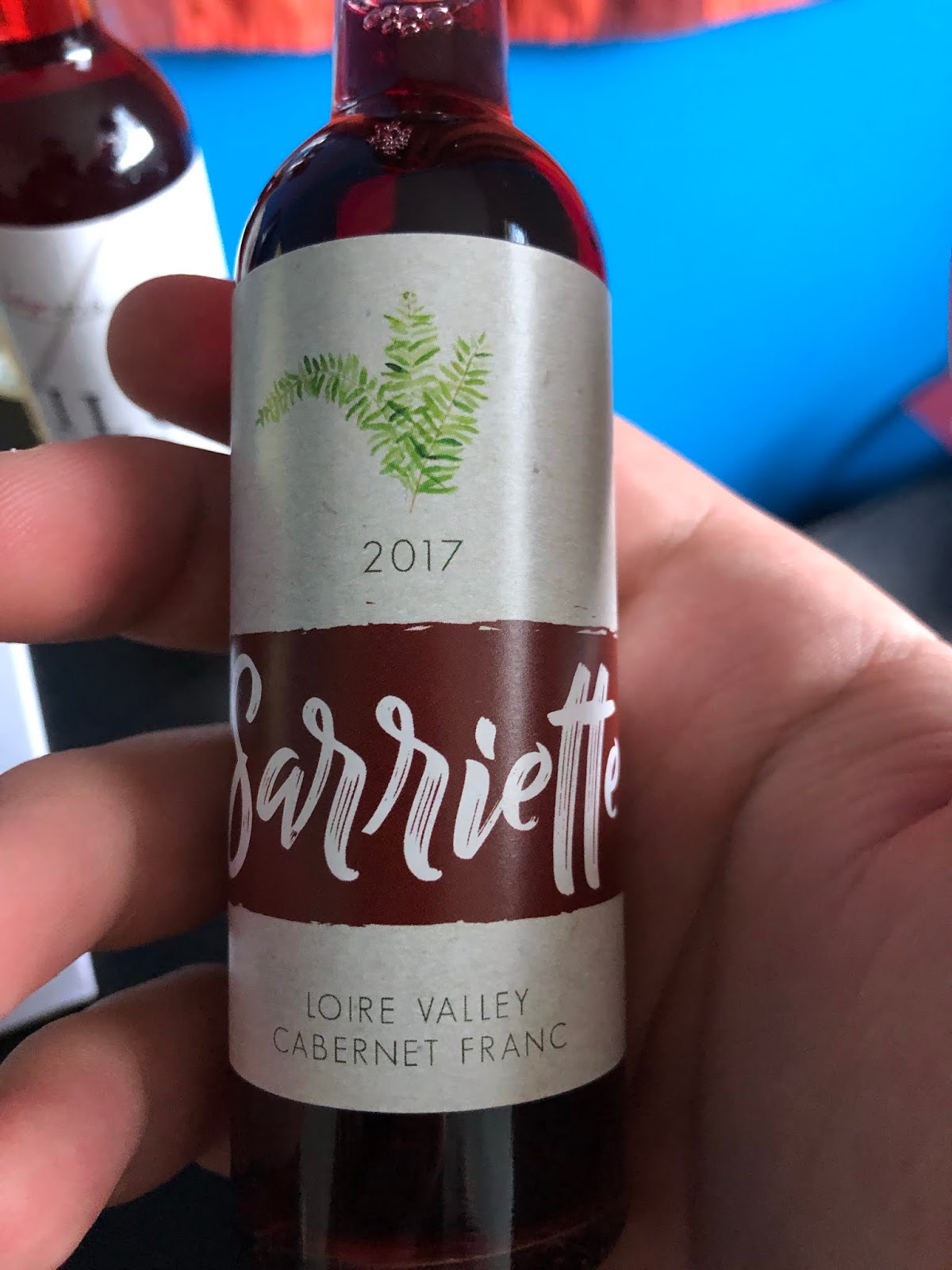 Joe's Wine Blog Tasting Sarriette Franc