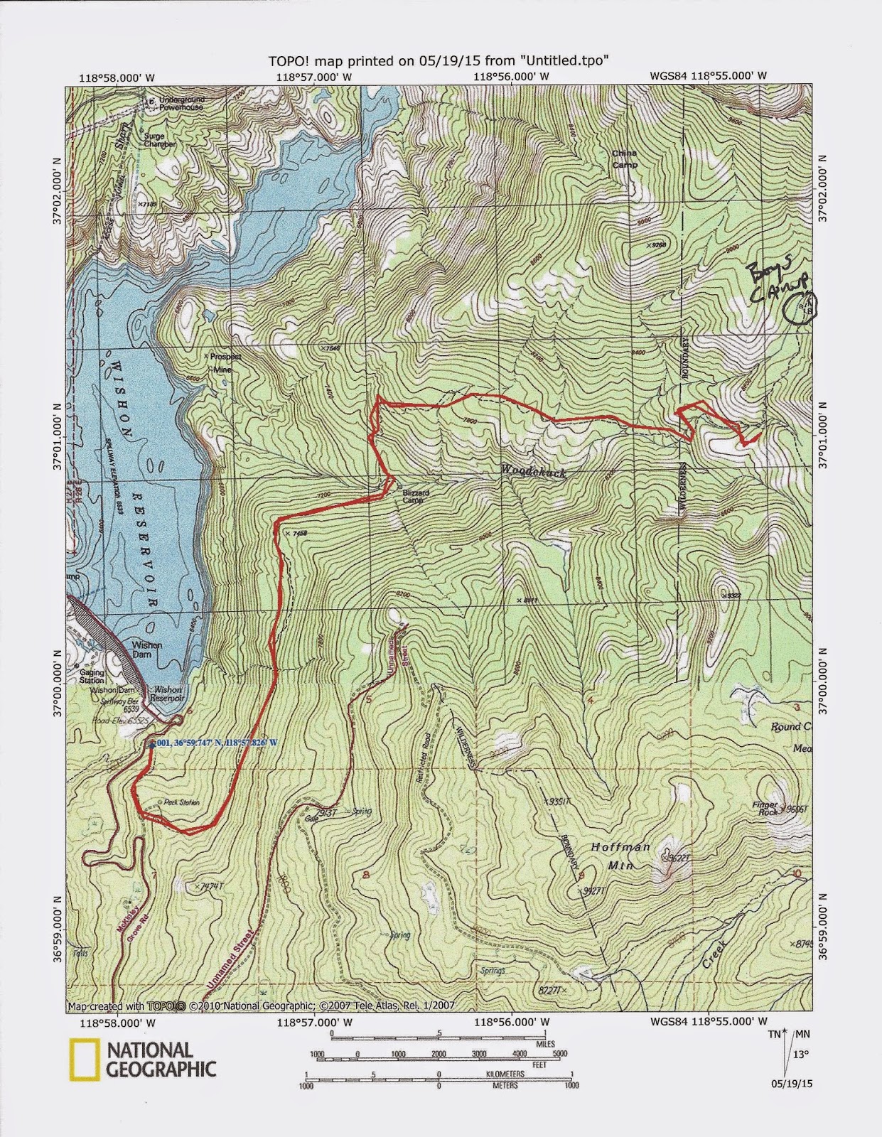 Mid Sierra Musings: Hiking The Woodchuck Trail Out Of Wishon Reservoir