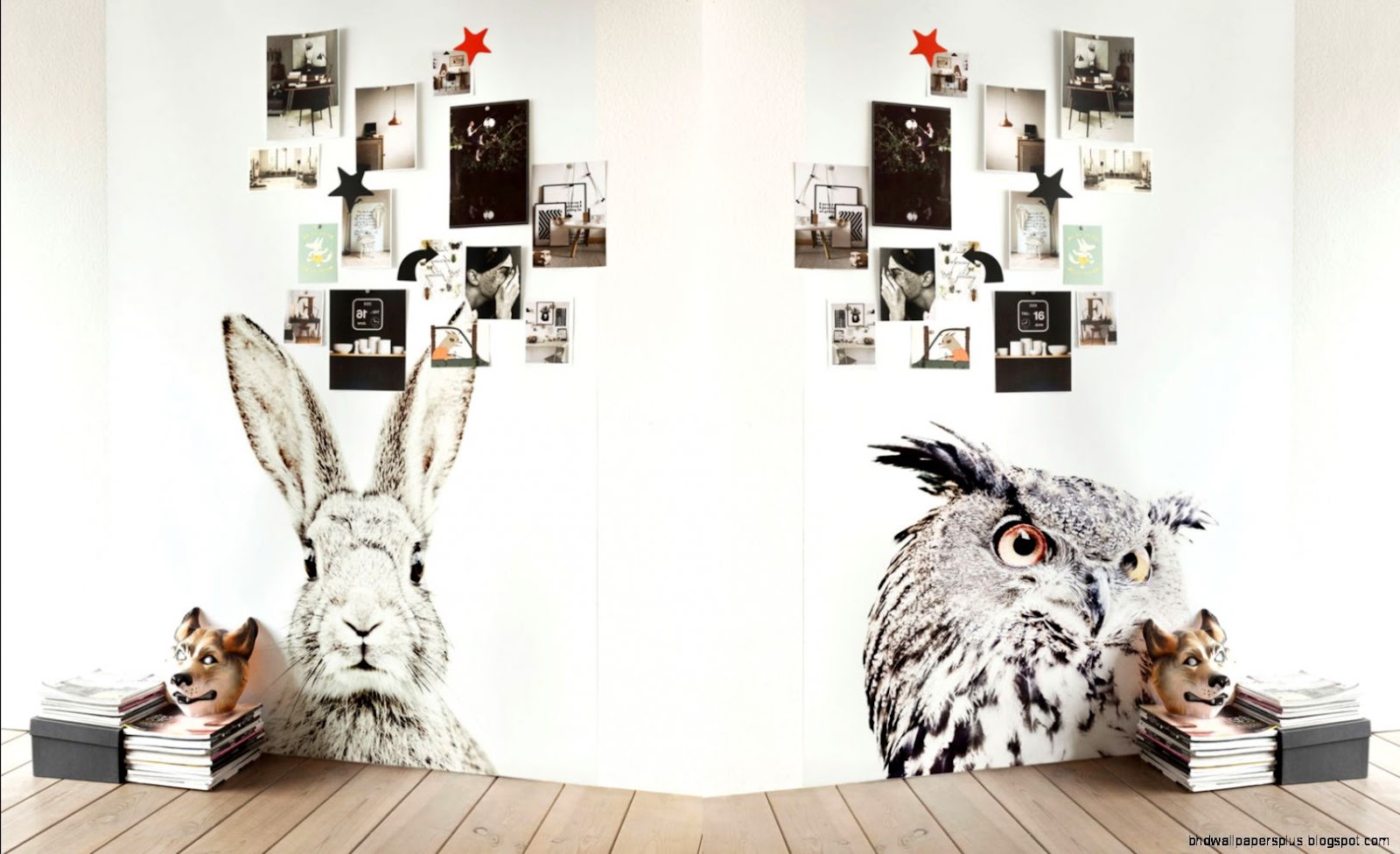 Animal printed magnetic wallpaper
