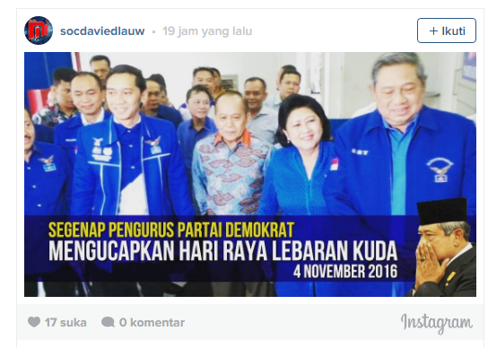 Mendadak Viral, Ini dia Meme Lebaran Kuda Ala SBY yang 