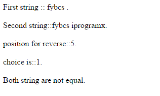 Write a PHP script for Compare the two strings, Append, string are ...