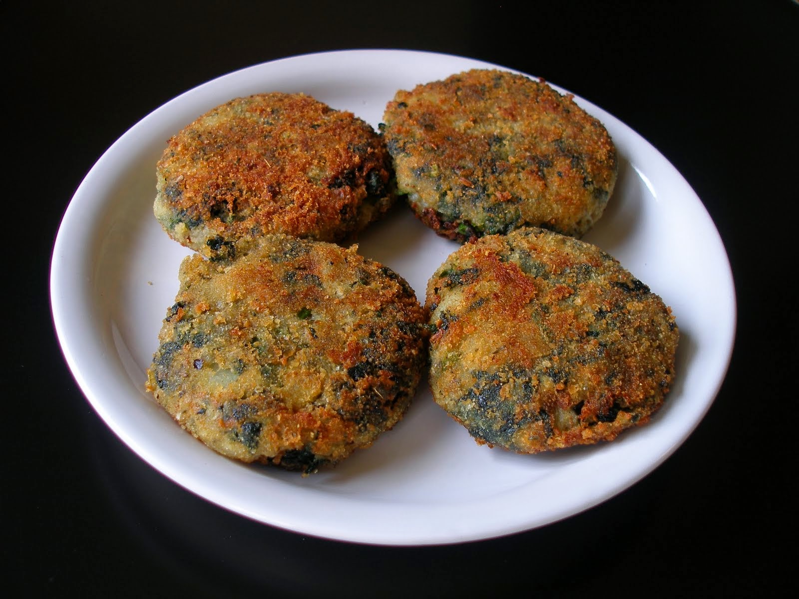 Spinach Cutlet Cheera Cutlet My Cookery My Recipe Collections