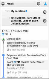Google Maps adds London Underground (public transport directions)