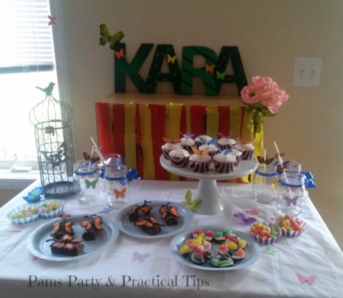 Our Butterfly Party Dessert Table 