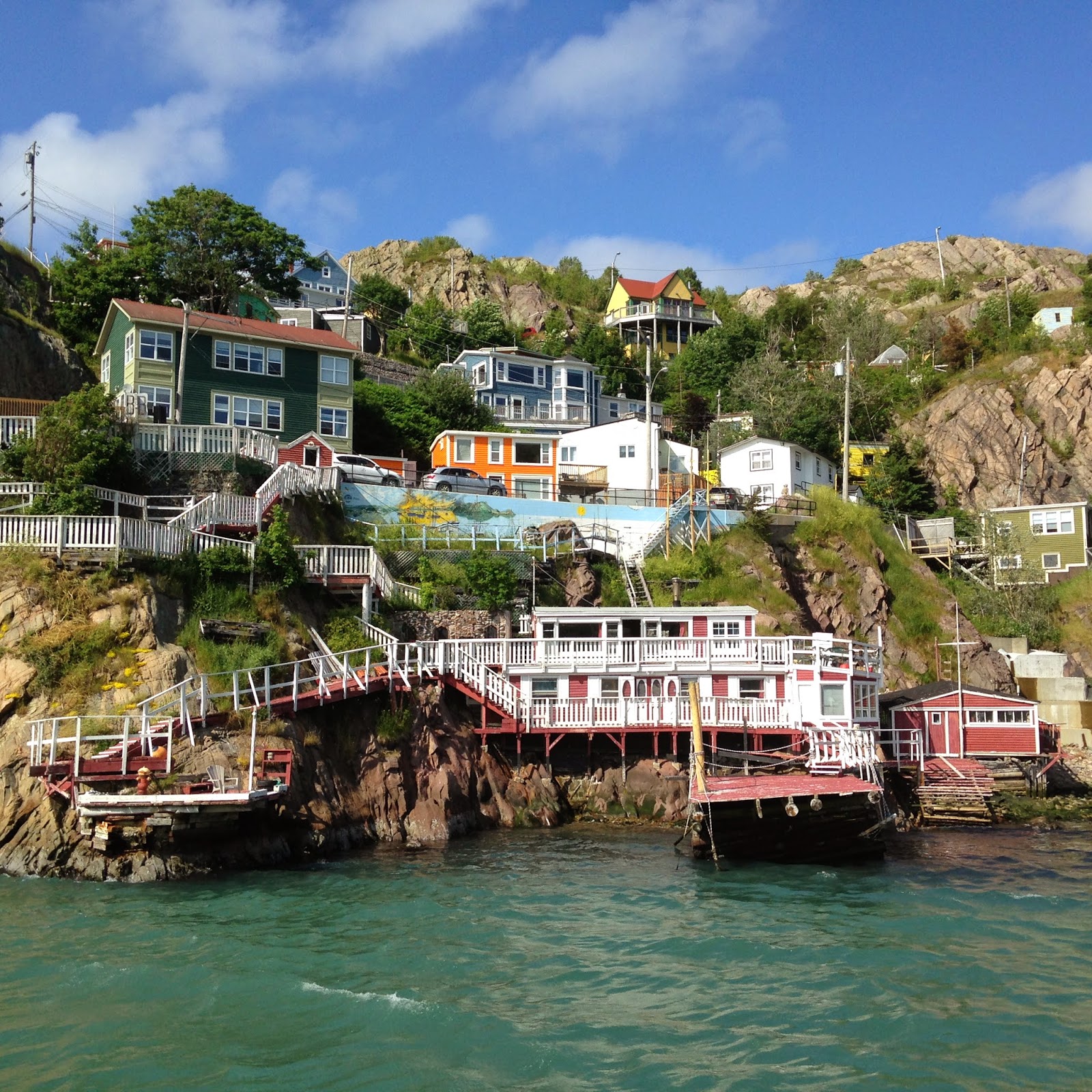 Orange is the Colour of Word St. John's Nfld charming harbour homes