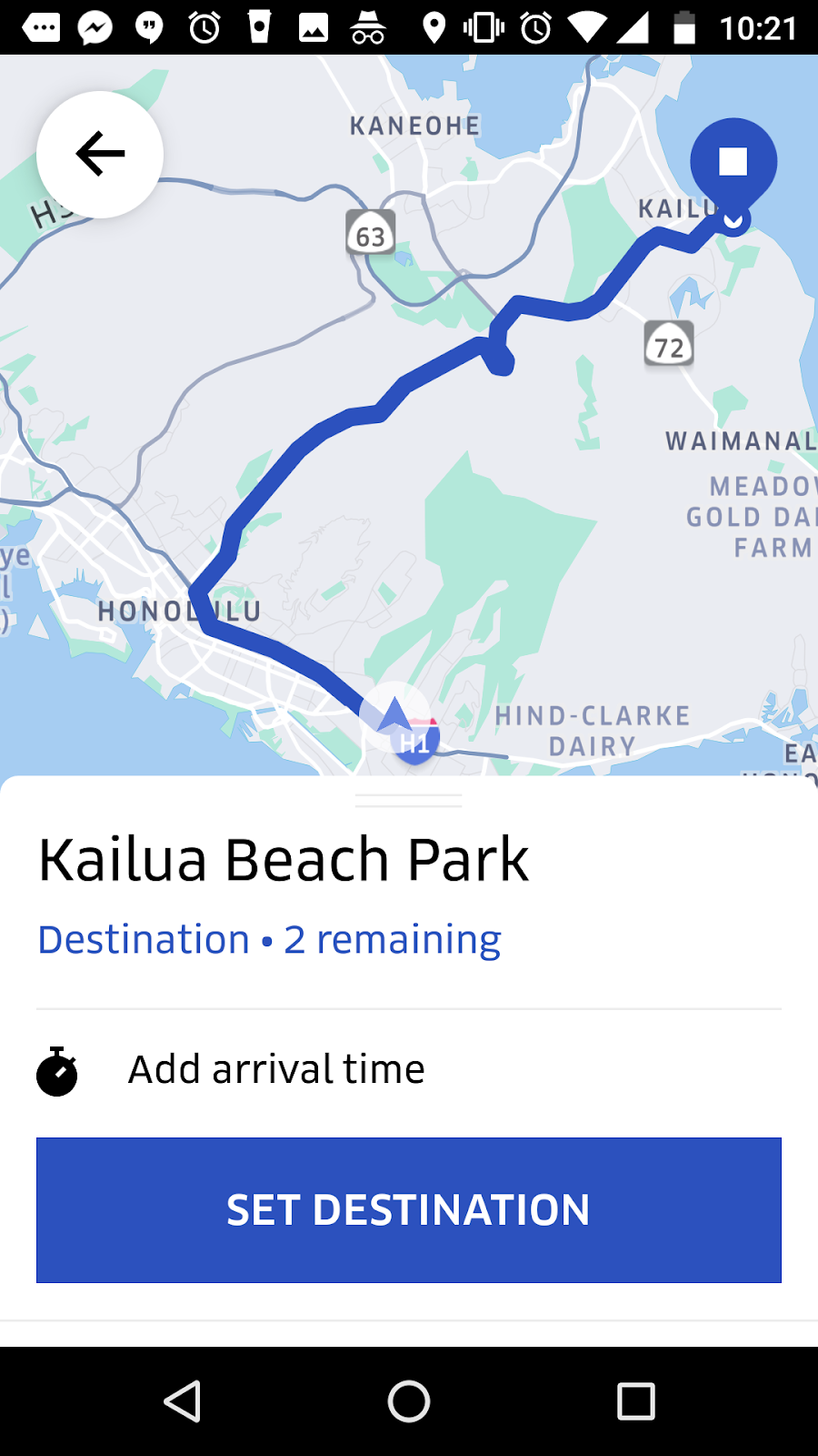 Uber Driving in Hawaii Giving Rides Along the Way