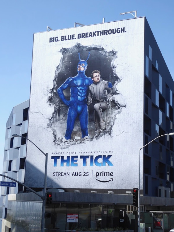 The Tick giant Amazon remake billboard Tick Amazon remake billboard