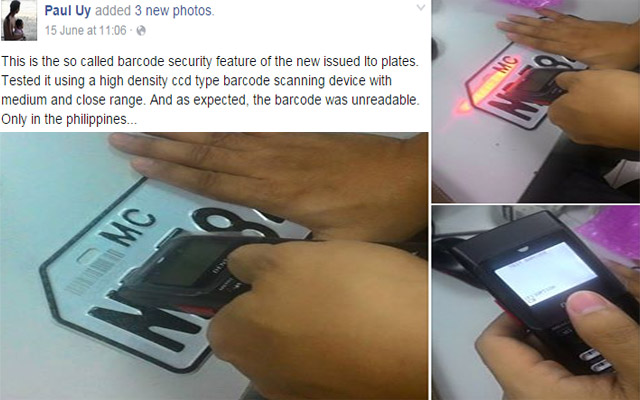 Legitimacy of Barcode on LTO Plates Questioned is it Scam?