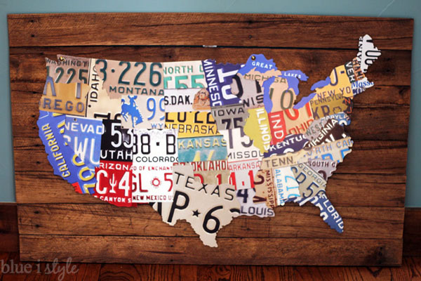 Licence Plate Map for Less
