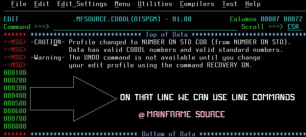 Mainframe Commands ~ Mainframe Source