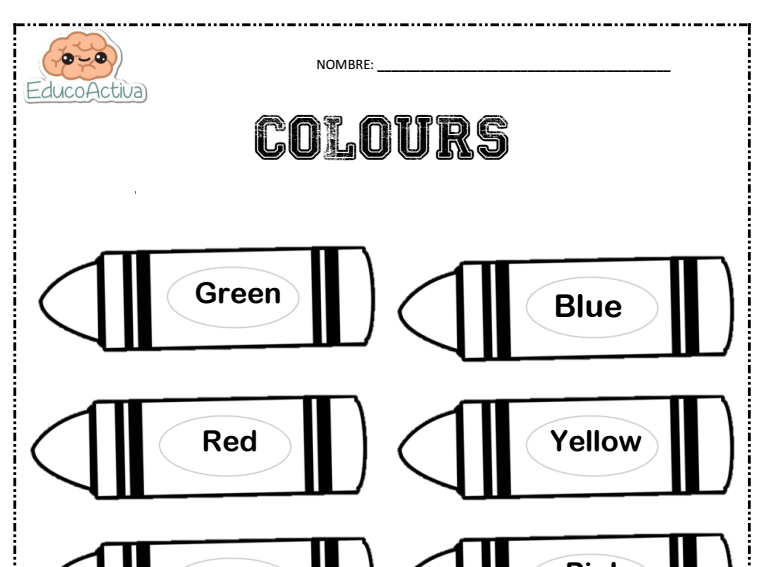 COLORES EN INGLÉS Educando ando...