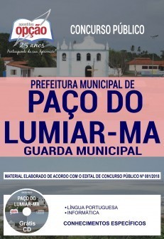 Apostila Guarda Municipal Paço do Lumiar 2019 Apostila Guarda Municipal Paço do Lumiar 2019