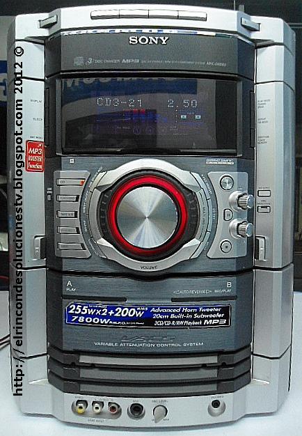 Sony genezi mhc-gn800 manual online