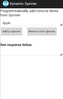 Android Spinner Programmatically add and remove Items