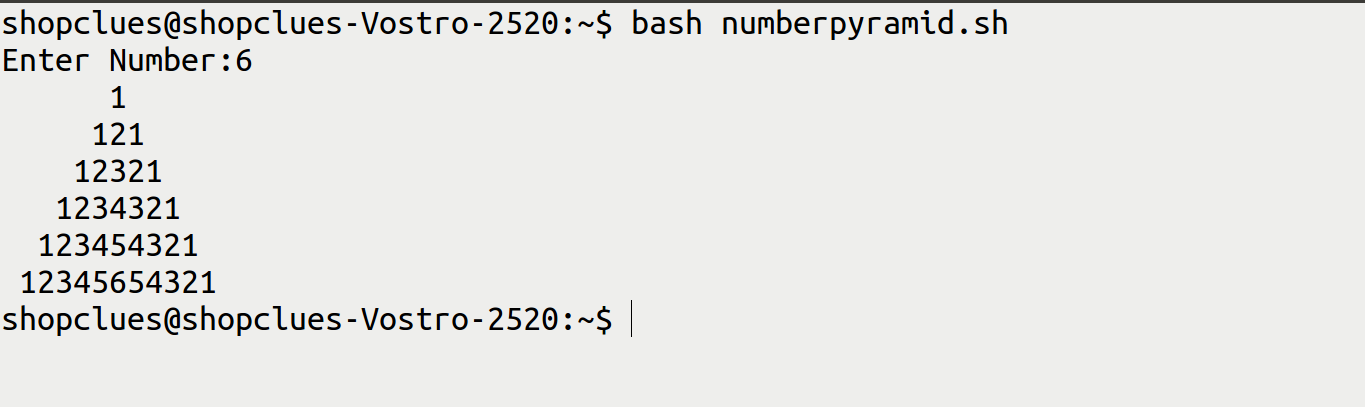 Shell Script to print Pyramid of Numbers | It's All About Linux