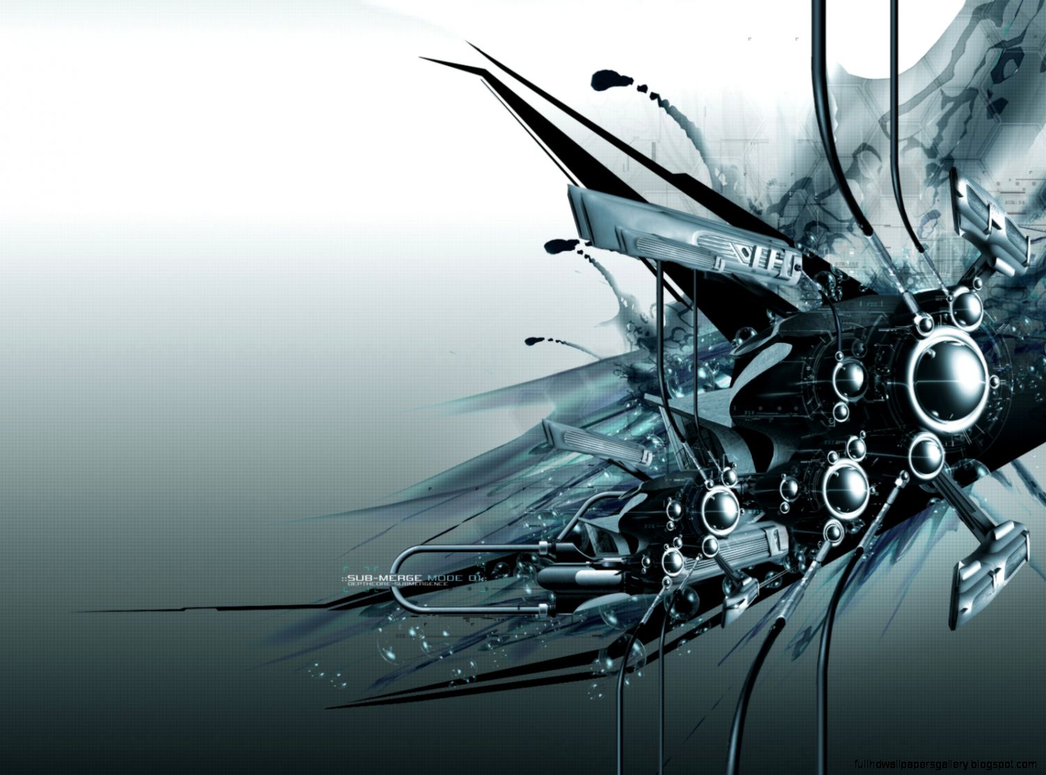 Black And White Abstract Hd Wallpaper