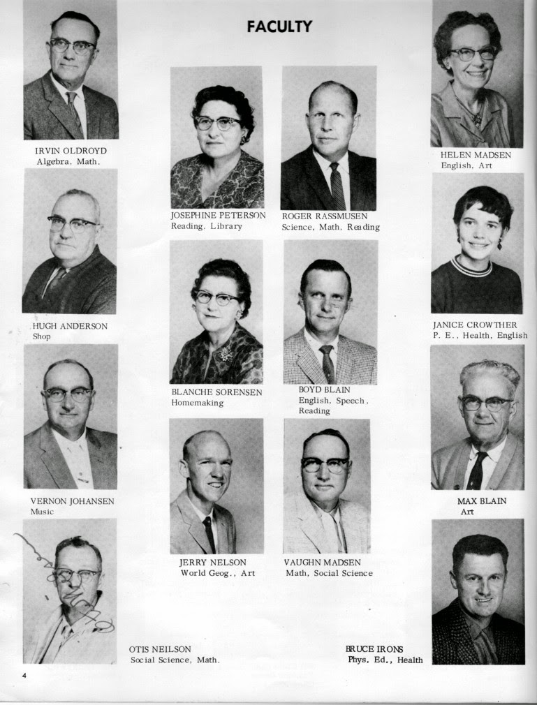 . North Sanpete Junior High 1960 1961 Moroni