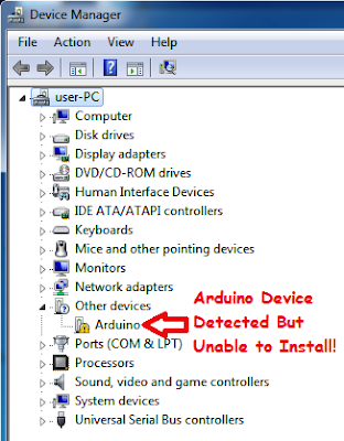 Arduino Device Detected But Windows is unable to install it Automatically