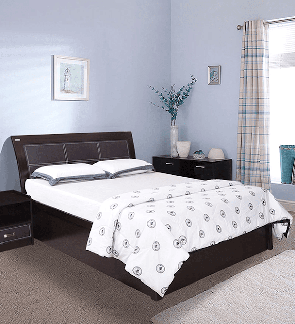 Geneva King Bed with Hydraulic Storage by Royal Oak