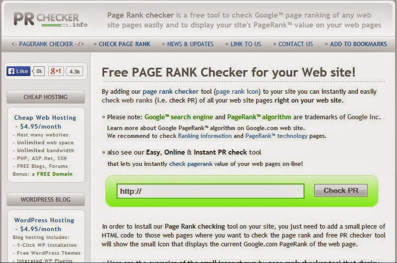 How to check page rank?
