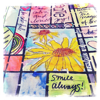 Live, Love, Laugh Create Journal page by Catherine Scanlon using Art Gone Wild Stamps and Stencils